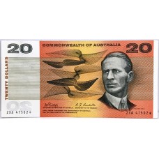 AUSTRALIA 1968 . TWENTY 20 DOLLARS BANKNOTE . PHILLIPS/RANDALL . STAR NOTE